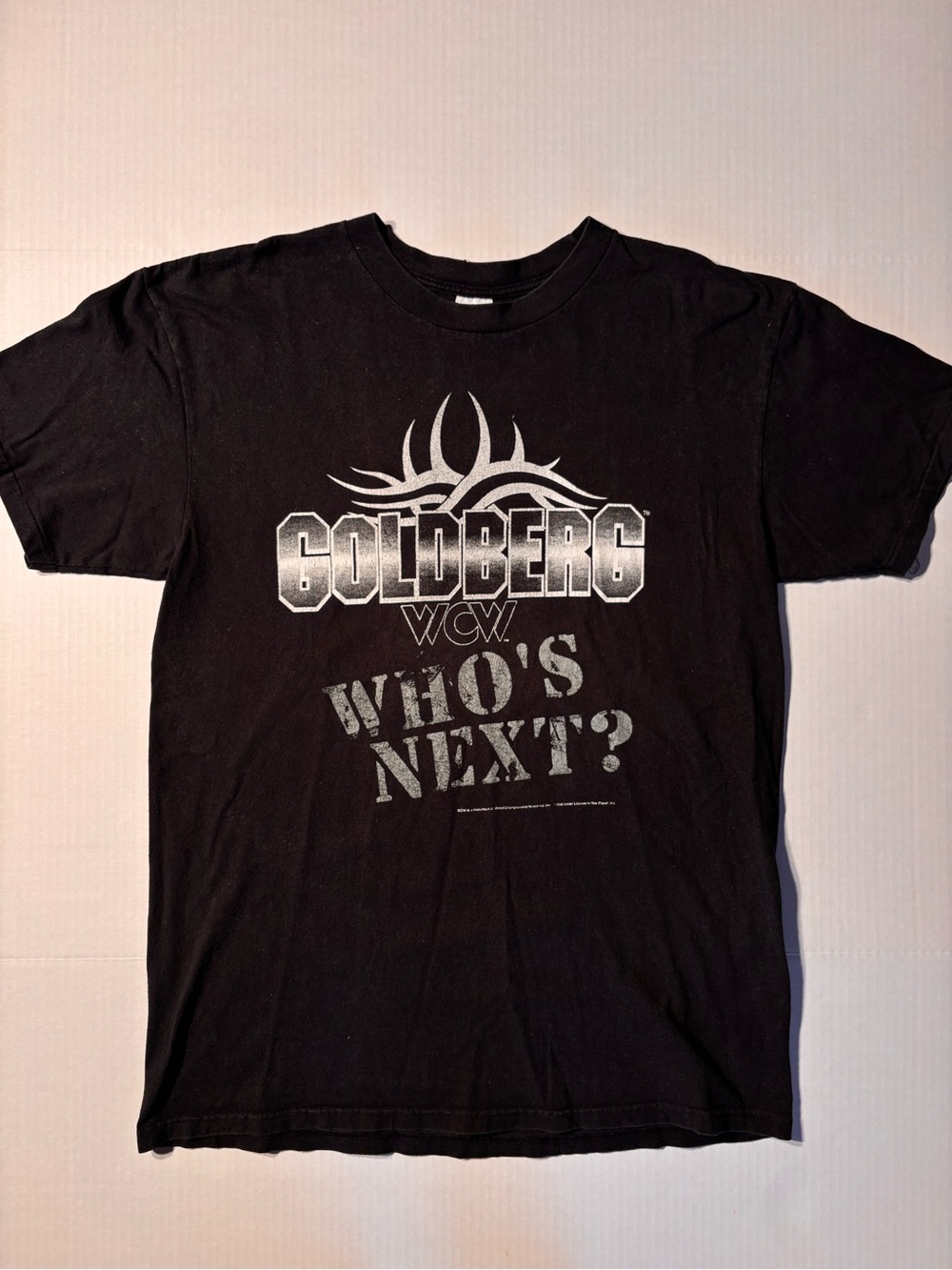 Vtg Goldberg WCW Who’s Next 90’s WWF WWE Wrestling Black Tshirt Men’s Sz XL